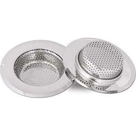 Égouttoir d'évier, égouttoir d'évier en acier inoxydable, profondeur 18 mm, 2 pièces, 7 cm (petit) (1/4)