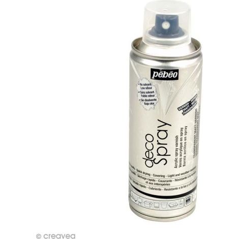 Vernis-colle - PEBEO - DecoSpray - Transparent Mat - 200 ml - Finition mate