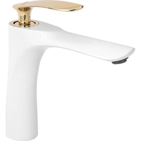 Basin faucet REA Orbit White Gold Low (1/5)