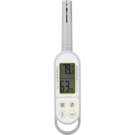 Hygromètre portatif de thermomètre humide et sec numérique de mètre d'humidité de température intérieure avec la batterie (1/5)