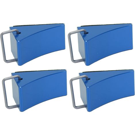 Cales de roue pour voitures RC (lot de 2), fixation optimale, base antidérapante, en alliage d'aluminium, compatibles avec Redcat Gen8 et Axial SCX10 (bleu). (1/5)