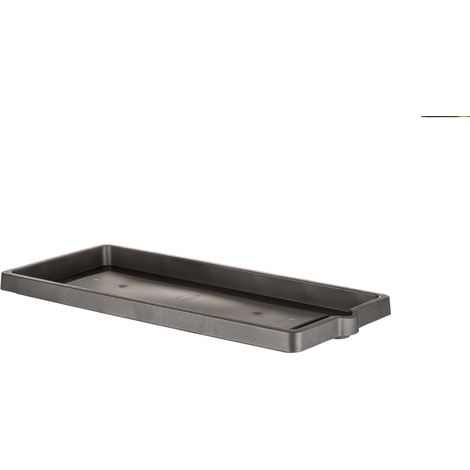 Soucoupe pour jardinière "Legno" - Gris anthracite - 56 x 24 cm - Livraison gratuite