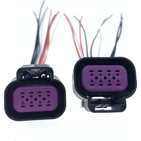 Compatible with Buick Regal, LaCrosse, and Excelle GT sedan headlights: 8-pin female connector and wiring harness – JB1421-8P