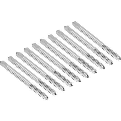 10 tarauds à goujures droites M5x0,8 H2 HSS pour machines à métaux, outils à main et quincaillerie (1/5)