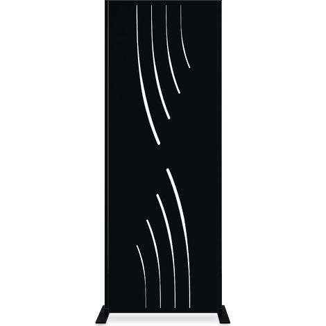Panneau décoratif VELETA noir H.160cm motifs intégral