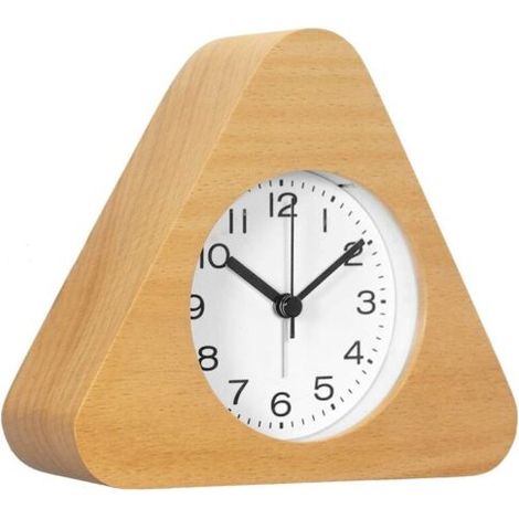 Reloj Despertador Digital MINKUROW De Madera Maciza Silencioso Para Estudiantes, Mini Reloj Creativo A La Moda, Reloj De Mesa Luminoso Con Personalidad Para Dormitorio Y Mesita De Noche (1/5)