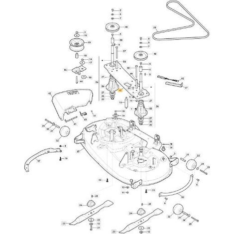 PIASTRA TRASMISSIONE LAME MTR108SD ZNB ORIGINALE STIGA - 325547423/0