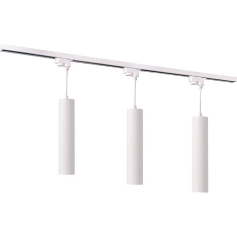 Kit rail MARIBEL blanc/or 3 suspensions GU10 1 m (1/5)