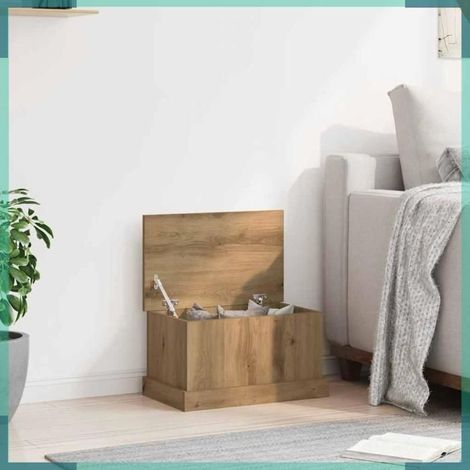 Boîtes de rangement - 857160 - chêne artisanal - bois d'ingénierie - 30 x 50 x 28 cm (1/5)