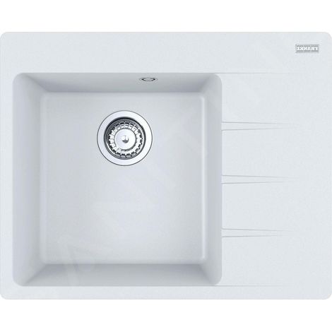 Franke Centro - Évier en Fragranite CNG 611-62 TL/2, 62x50 cm, blanc-glace 114.0637.494 (1/3)
