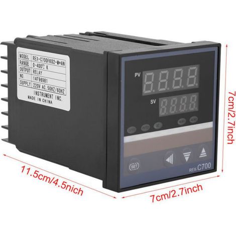 Interrupteur de thermostat petite alarme de dépassement de température contrle thermostatique incubateur numérique ind (1/4)