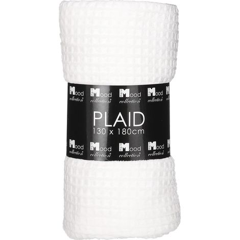 In The Mood Collection Plaid Blanc cassé H1xl130xL180cm (1/3)