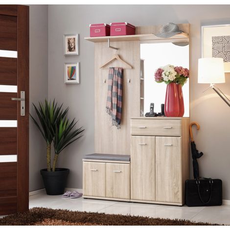 Penderie "Armario II" - Beige - L 120 x H 203 x P 32 cm - Livraison gratuite