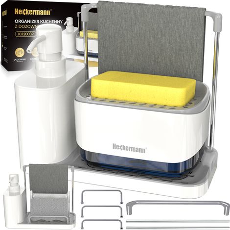 Distributeur de liquide de cuisine Heckermann KH20039 Blanc