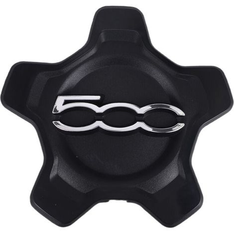Couvercle de Capuchon Centre Roue Voiture pour 500X 2016-2022 6AN68LXHAA Cache-PoussièRe Accessoires Noir (1/4)