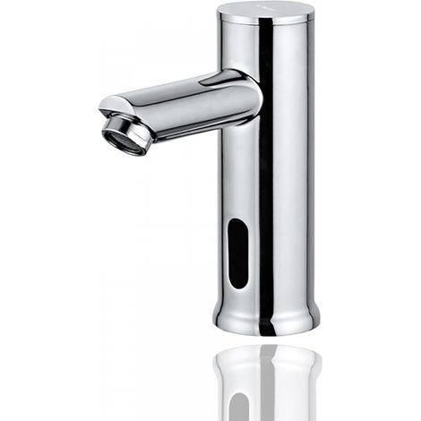 Robinet électronique de lavabo, robinet avec capteur automatique (1/4)