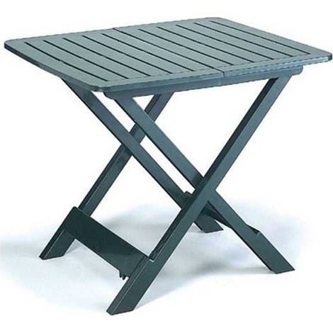 Mesa de resina plegable verde 79x72 Progarden