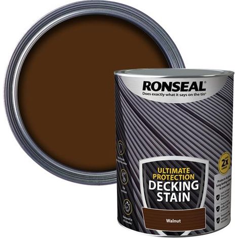 Ronseal Ultimate Decking Stain - 5L - Walnut