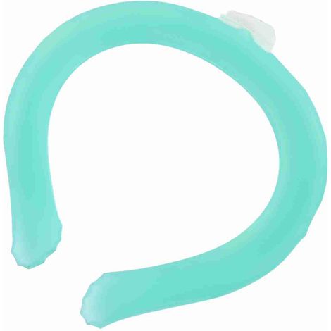 Tour de cou rafraîchissant et portable pour l'été, réutilisable, idéal pour les activités de plein air et pour soulager la chaleur (vert). (1/5)