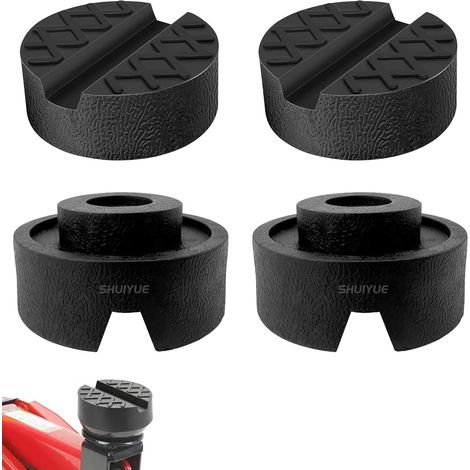 4 PièCes Support Rond Universel pour Cric de Rouleur Hydraulique, Cadre en Caoutchouc Fendu, Protecteur de Rail de Soudure, 65 X 32 Mm, Tampon en Caoutchouc pour Cric de Voiture (1/5)