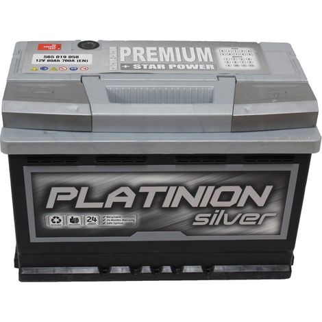 Batería de coche 80ah MAX PLATINION PREMIUM