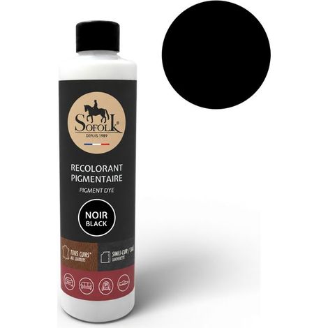 Peinture Cuir/Simili-Cuir (500ml, NOIR) - SOFOLK - Entretien pour Siège et Volant de Voiture, Canapé, Chaussure (1/5)