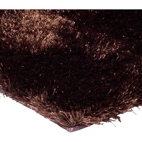 OSLO - Tapis à poils longs chocolat 120x170 (1/4)