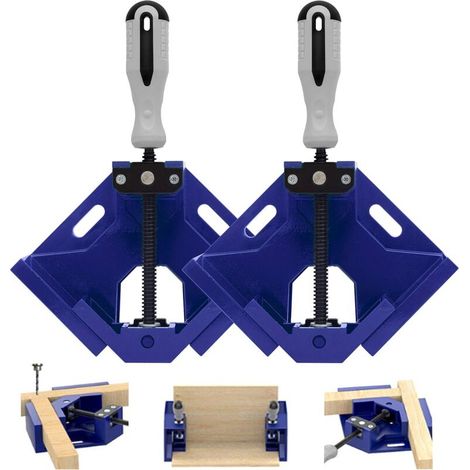 Support à angle droit de 90 degrés pince de soudage d'angle outil de banc réglable pince d'angle réglable pince d'angle de mâchoire rotative-bleu - RWDIY ›Outillage à main et électrique› Outillage à m (1/5)