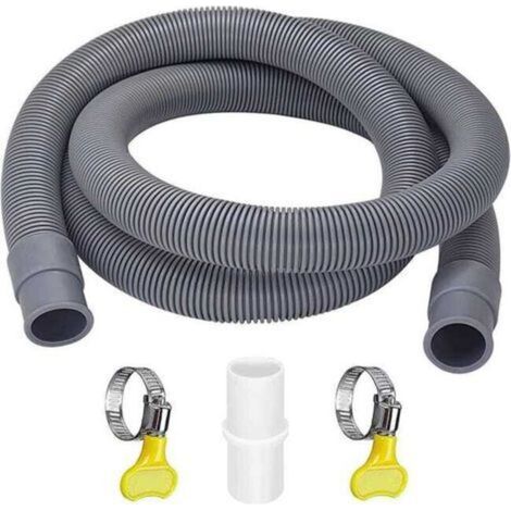 ALLIANDISFlexible de Vidange Universel 3m pour Machine à Laver et Lave-Vaisselle, Haute Résistance (1/4)