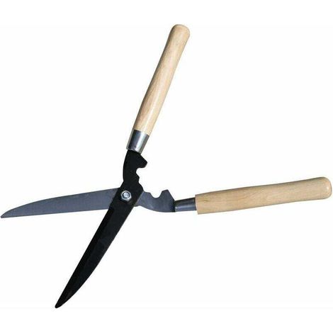 Professional Garden Pruning Shears with Wooden Handles and Stainless Steel Blade