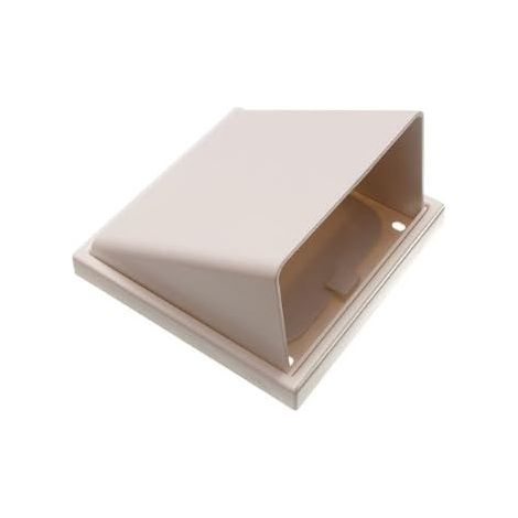 One Stop DIY Lot de 8 grilles d'aération en plastique avec capot pour utilisation extérieure 100 mm