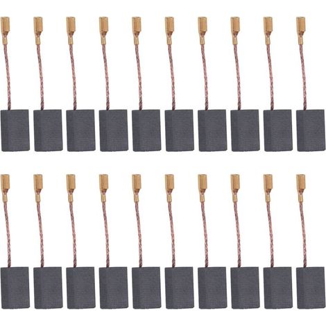 Ensemble de Brosses à Charbon, 20 Outils électriques pour Sèche-cheveux, Mixeur, Tondeuse, Accessoires de Perceuse à Main électrique 6x8x13mm / 0,24x0,31x0,51in (1/5)