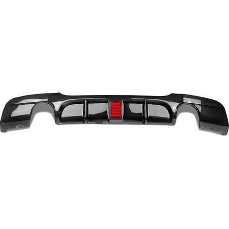 Difusor trasero, compatible con E90 sedán y E91 Touring, con aspecto de fibra de carbono. (1/2)