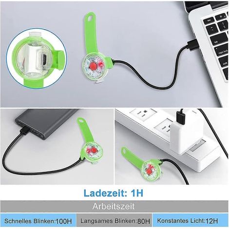 Lumières clignotantes LED pour chiens et chats - Lumières LED, 3 lumières clignotantes, vattentätt (1/2)