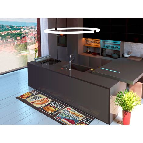 ATTICGO Tapis dessins repas lavable SPRINTY Multicolore 52x200 cm (1/4)