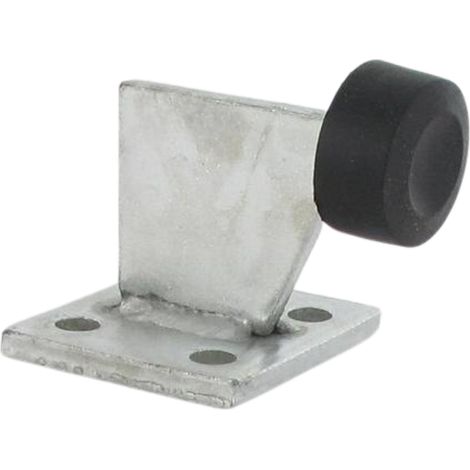 Butée de portail - Acier zingué blanc - 62mm - Fixations au sol - SECURY-T (1/4)