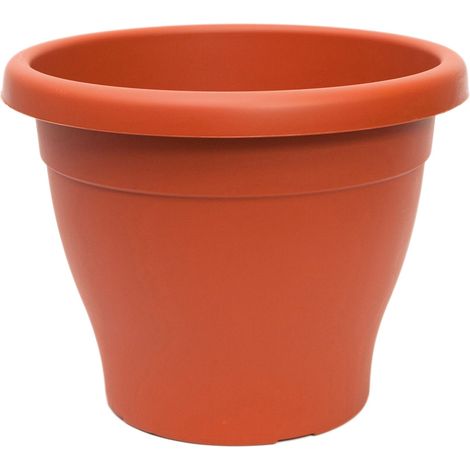 Vaso Mediterraneo 50 cm x 40 cm In Plastica Color Terracotta