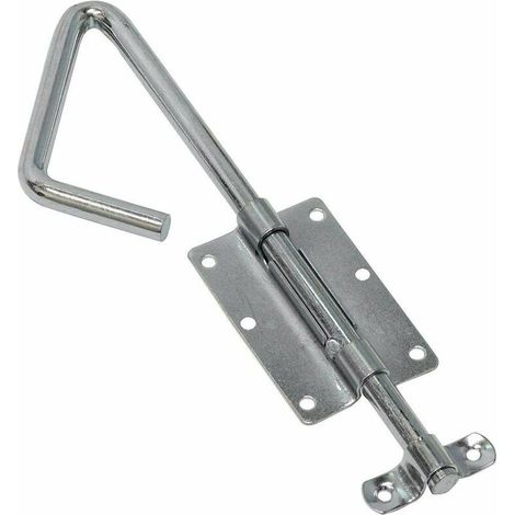 Verrou baïonnette 320mm universel poignée acier portail porte jardin loquet levier tige blocage butée arrêt (1/2)