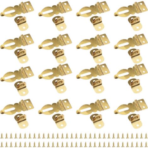 Mini-cadenas 16 pièces laiton pour boîtes en bois, boîtes à bijoux, valises