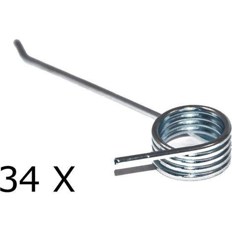 34 X ressort / pine pour rouleau de scarificateur Gardena / Brill Hattrick 40, 40EH, 40BHC, 40BHR V12
