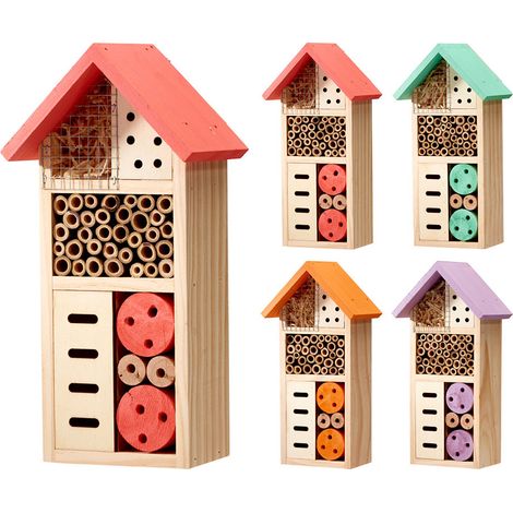 1 Hôtel à Insectes Progarden Abri Biodiversité Multicolore - Progarden