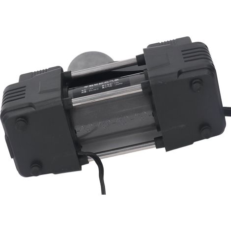 12V Luftkompressorpumpe mit LED-Licht und Digitalanzeige, 100PSI, Zweizylinder-Autoreifenfüller (1/5)