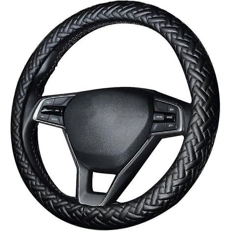 Lenkradbezüge, handgenähtes Leder von Heilwiy, atmungsaktiv, rutschfest, ideales Geschenk für Autofahrer (1/5)