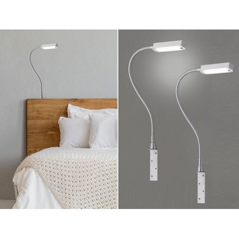 2er SET LED Leselampen dimmbar, Bettlampen zum Anschrauben, Breite 3cm (1/5)