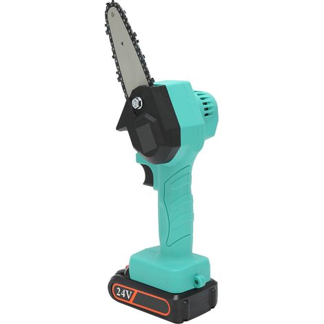 Mini scie d'élagage électrique portative rechargeable pour jardin, modèle FYD-001, verte, prise AC110-240VEU (1/5)
