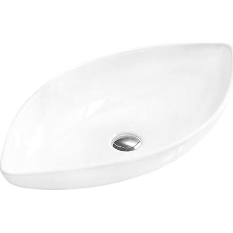 Mexen Ivone lavabo sobre encimera 70 x 37 cm, blanco - 21487000 (1/2)