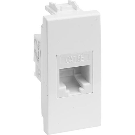 PRESA CAVO DATI LAN RJ 45 CAT 5E "DELIGHT" BIANCA MAURER - CF. BUSTA