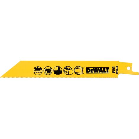 DEWALT Säbelsägeblatt BIM Metall 152 mmk DT2346-QZ 5 Stk