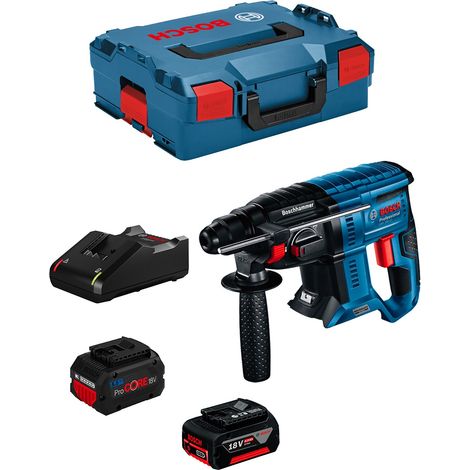 Kit Martello perforatore Brushless a batteria GBH 18V-21 con 1 Batteria ProCORE 5.5 Ah + 1 Batteria 4Ah 0615990M9P Professional Bosch (1/5)