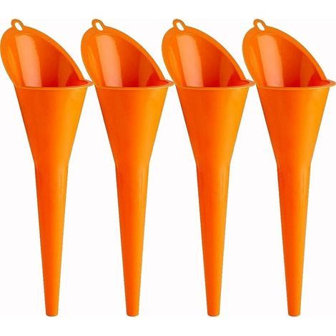 Entonnoir long 4 Pack entonnoir à huile moteur à essence additif moto ferme agricole utilisation pratique